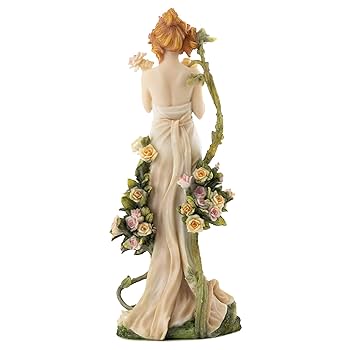 アールヌーボー調女性彫像　アルフォンス・ミュシャ作 「ラ・ナチュール」風 アールヌーボー調女性彫像 アルフォンス・ミュシャ作 「ラ