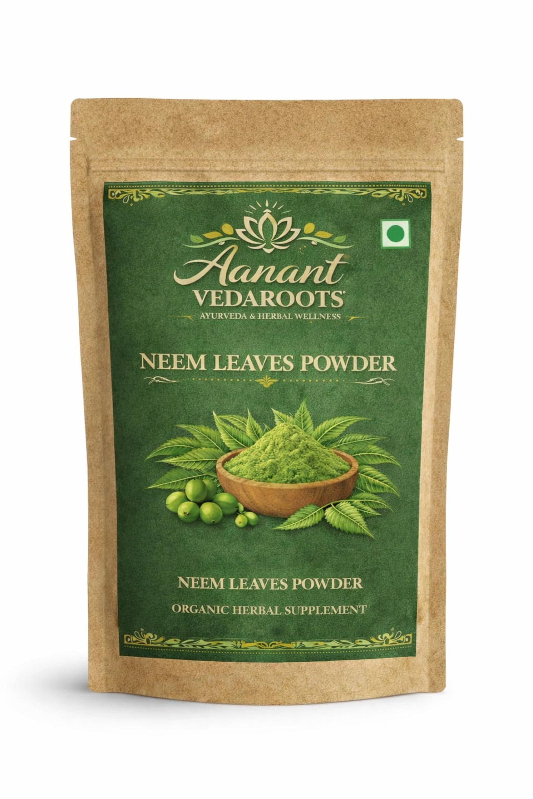 [BRSRGCD5PJ5G2DIZ] Neem Powder | Pure Neem Leaf Powder | Ayurvedic Herbal Supplement | 100g