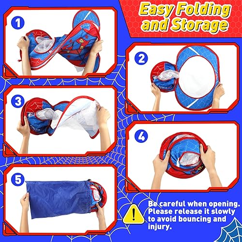 Miniatura 7 de Juego de lanzamiento de sacos de araña para niños tablero de Cornhole 4 en 1, juguetes para interiores y exteriores, para niños y niñas de 3, 4, 5,