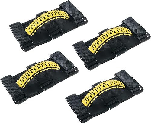 Miniatura 15 de Savadicar 2 x Asas de Agarre para Barra Antivuelco Manijas de Agarre para Jeep Wrangler YJ TJ JK JL y Gladiator JT 1987-2023, UTV, ATV, Accesorios