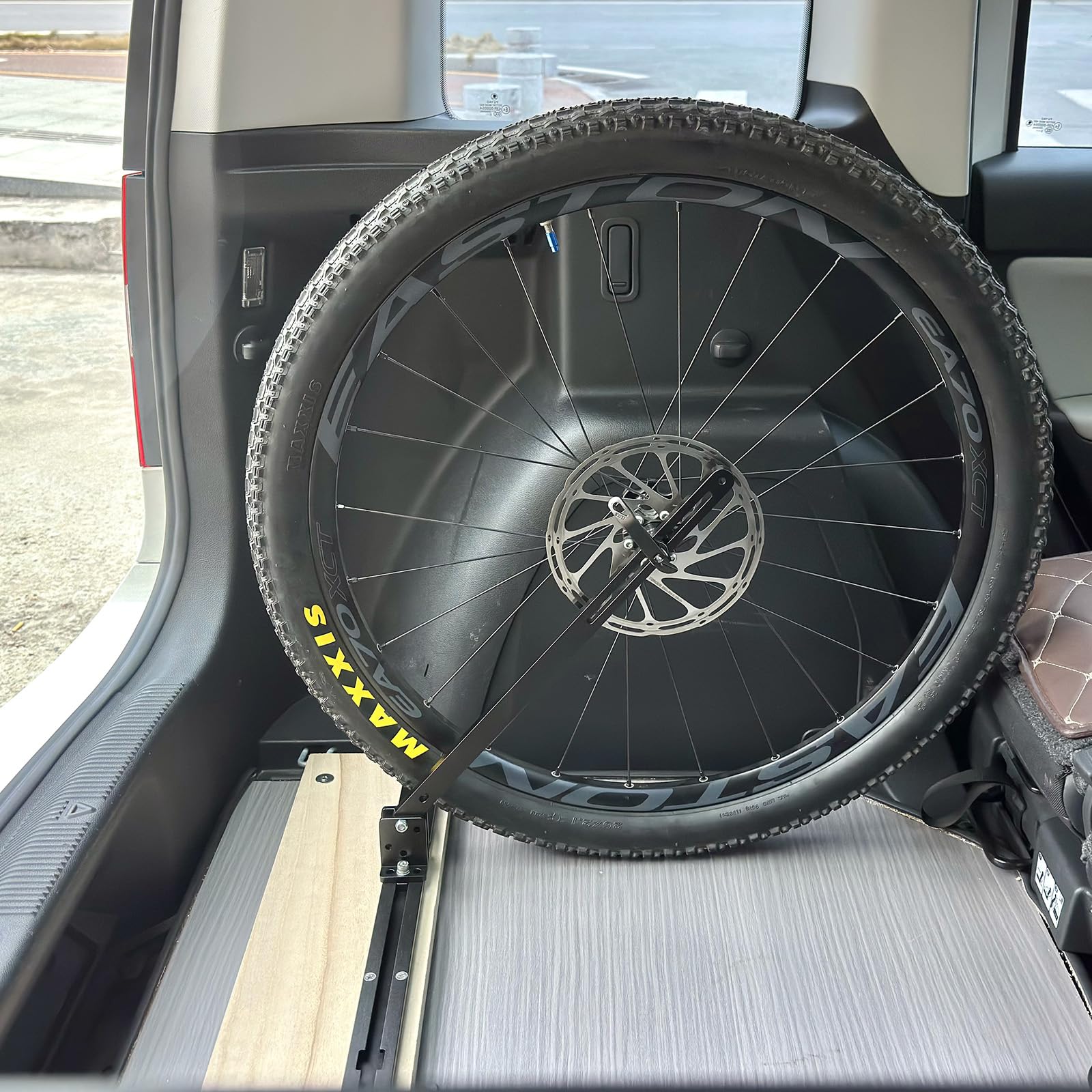 Interior Bike Rack Single Track 39 Inch L Track for Vans Trucks and SUV T-Nut Included (Front Wheel Holder)