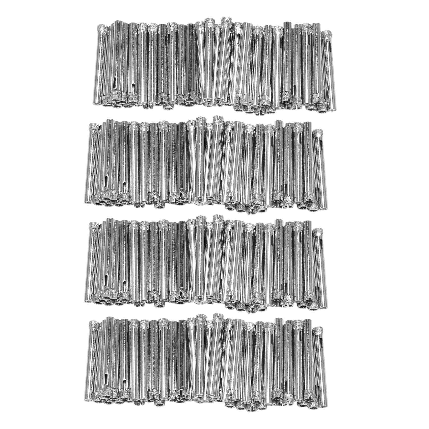 Jnchdghwa Silver 200Pcs Coated Drill Bit Set 6Mm Tipped Hole Saw For Tile, Glass, Ceramics, Porcelain, Marble