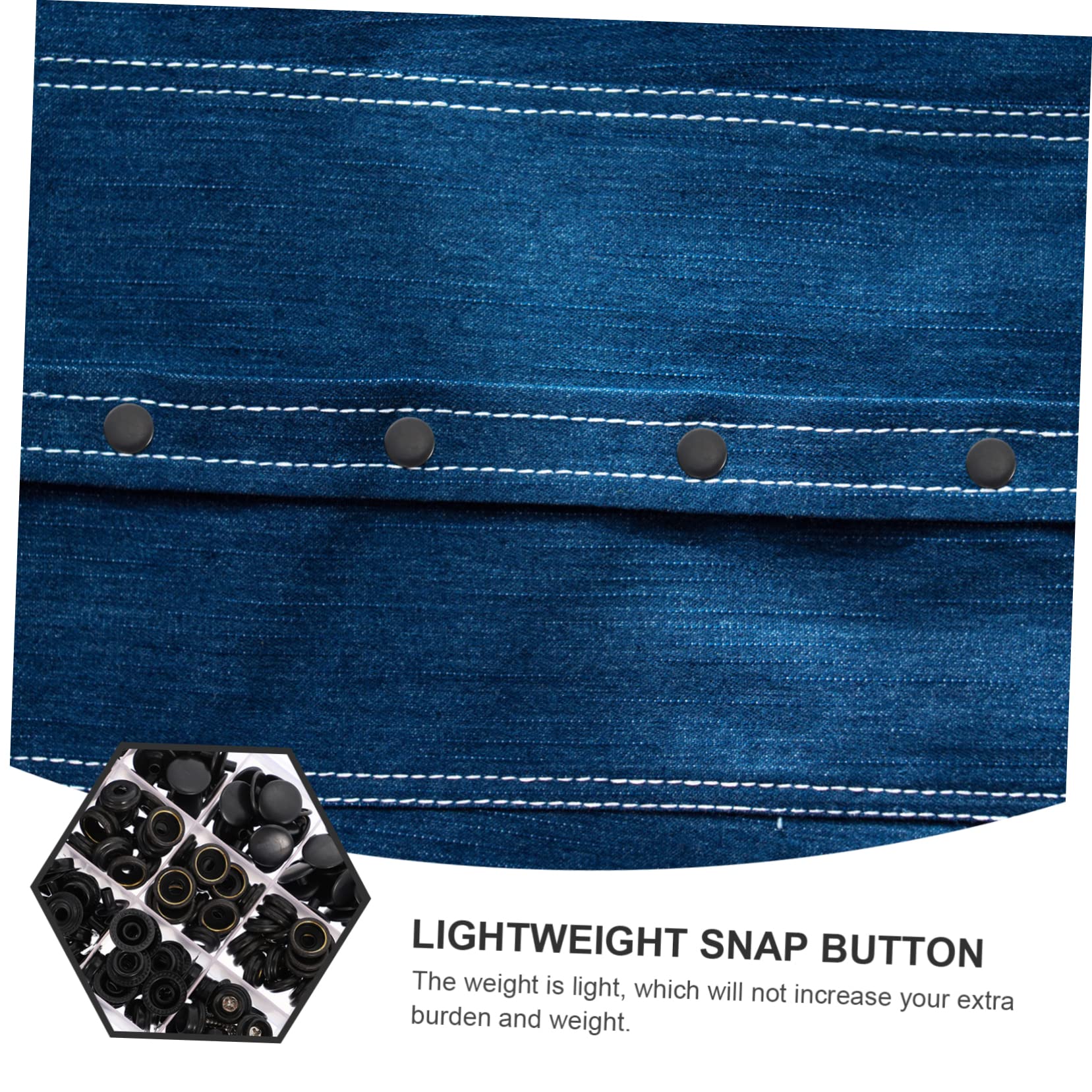 Eisen Druckknopfset 15mm 1 Satz für Kleidung und Leder | Schnappverschluss für Yachtplanen und Auto Sofas, Leicht und Einfach zu Verstauen