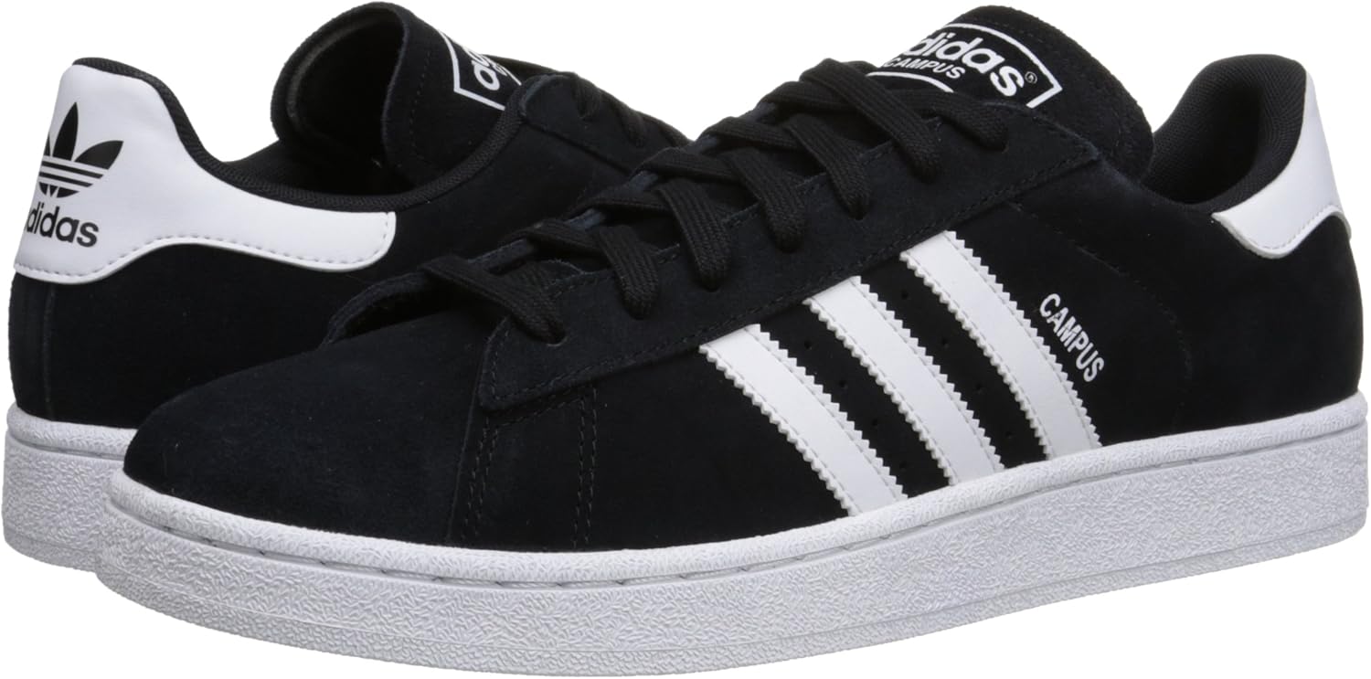 adidas Men's Campus Core Black/White/Core Black 15