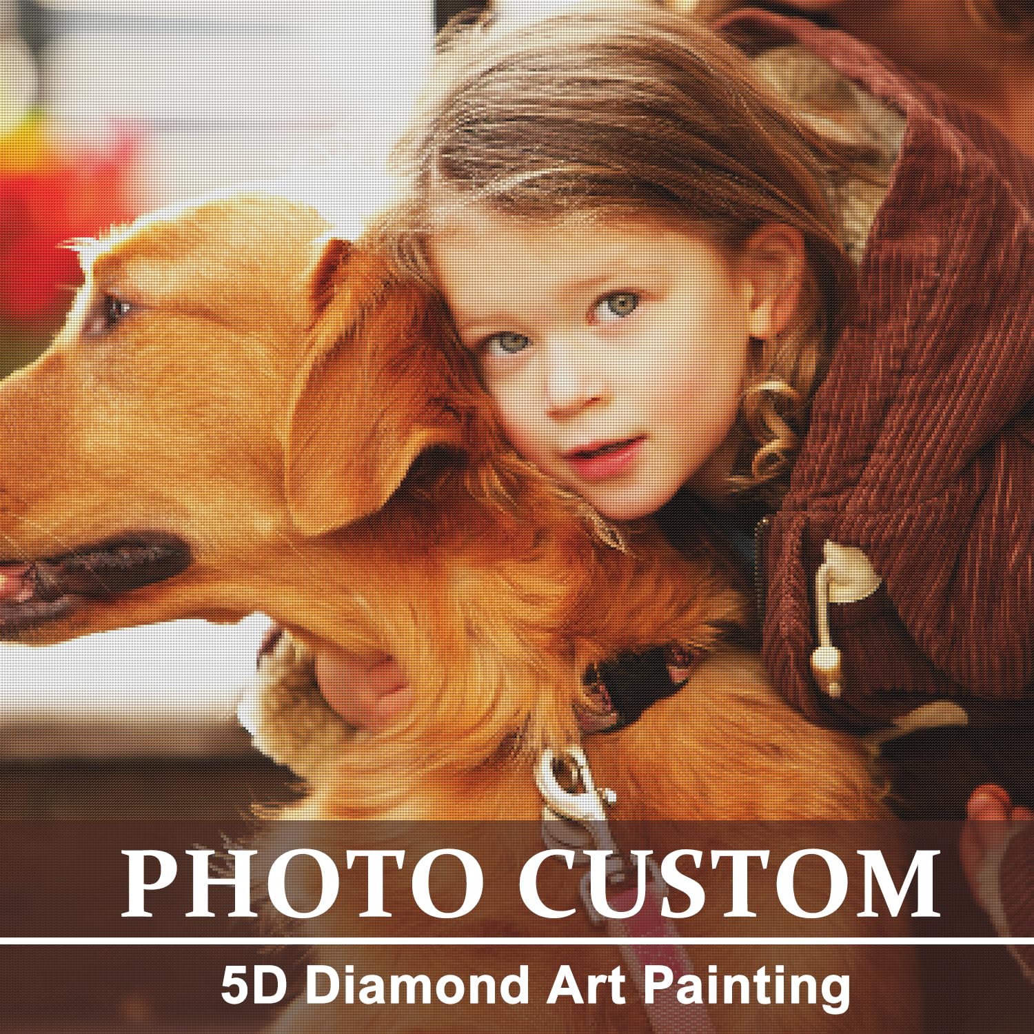 POKEHAND Custom Diamond Painting, 5D DIY Personalized Diamond Art Kits for Adults, Create Your Own Diamond Pictures, Customized Diamond Art Painting Gifts for Home Decor