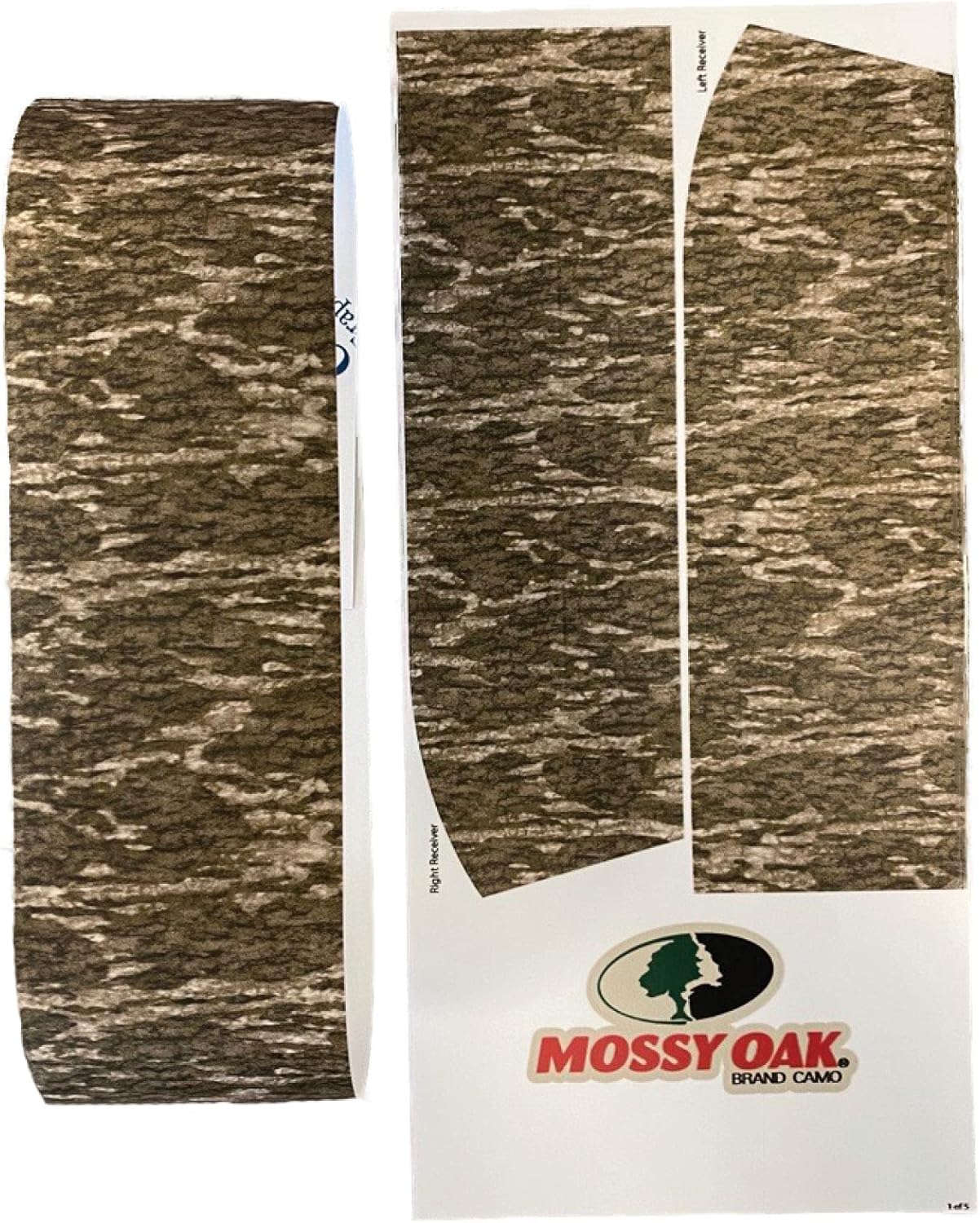 Mossy Oak Graphics - 14004-BL Bottomland Camouflage Gun Skin Kit - Easy to Install Precut Vinyl Wraps and Matte Finish - Shotgun Kit