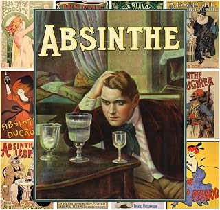 PIXILUV Mini Posters Set [13 Posters 8x11] Vintage Absinthe Alcohol Ads # Posters Reprint