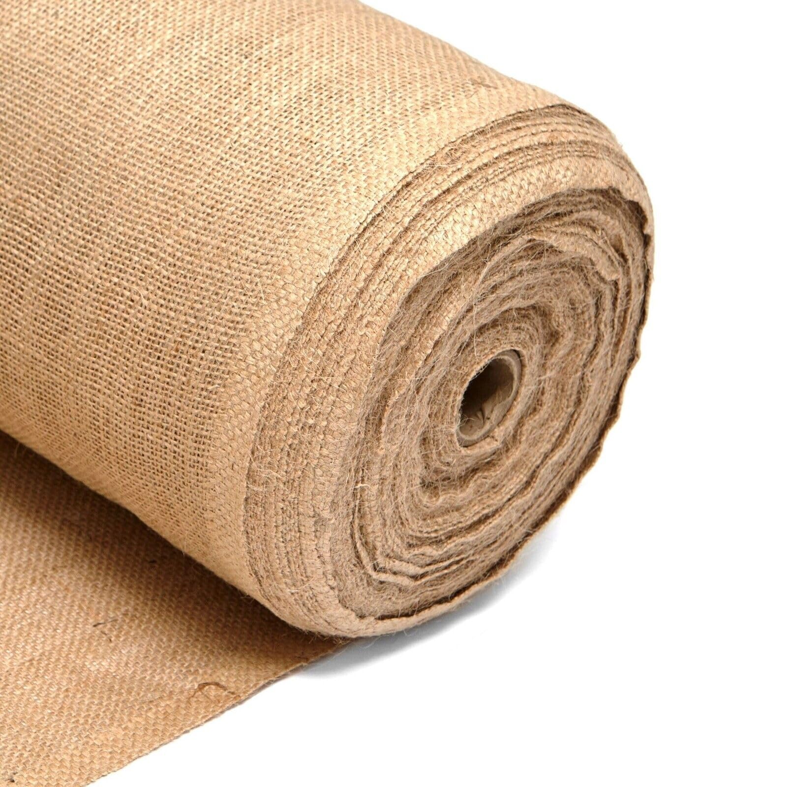 SOPHIE LAURENCEJute Linen Roll - Textured Burlap Jute Sack Material - 100% Natural Hessian Fabric - Suitable for Fabric Crafting and Decorating- 40'' Width/ 1 M Length