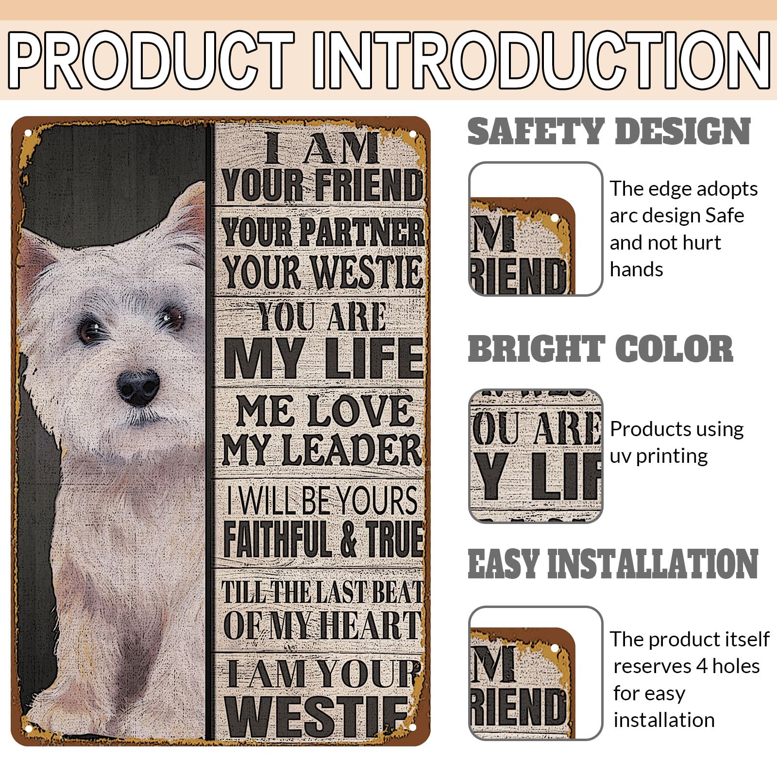 Targa In Metallo Yorkie Dog I Am Your Friend Your Partner