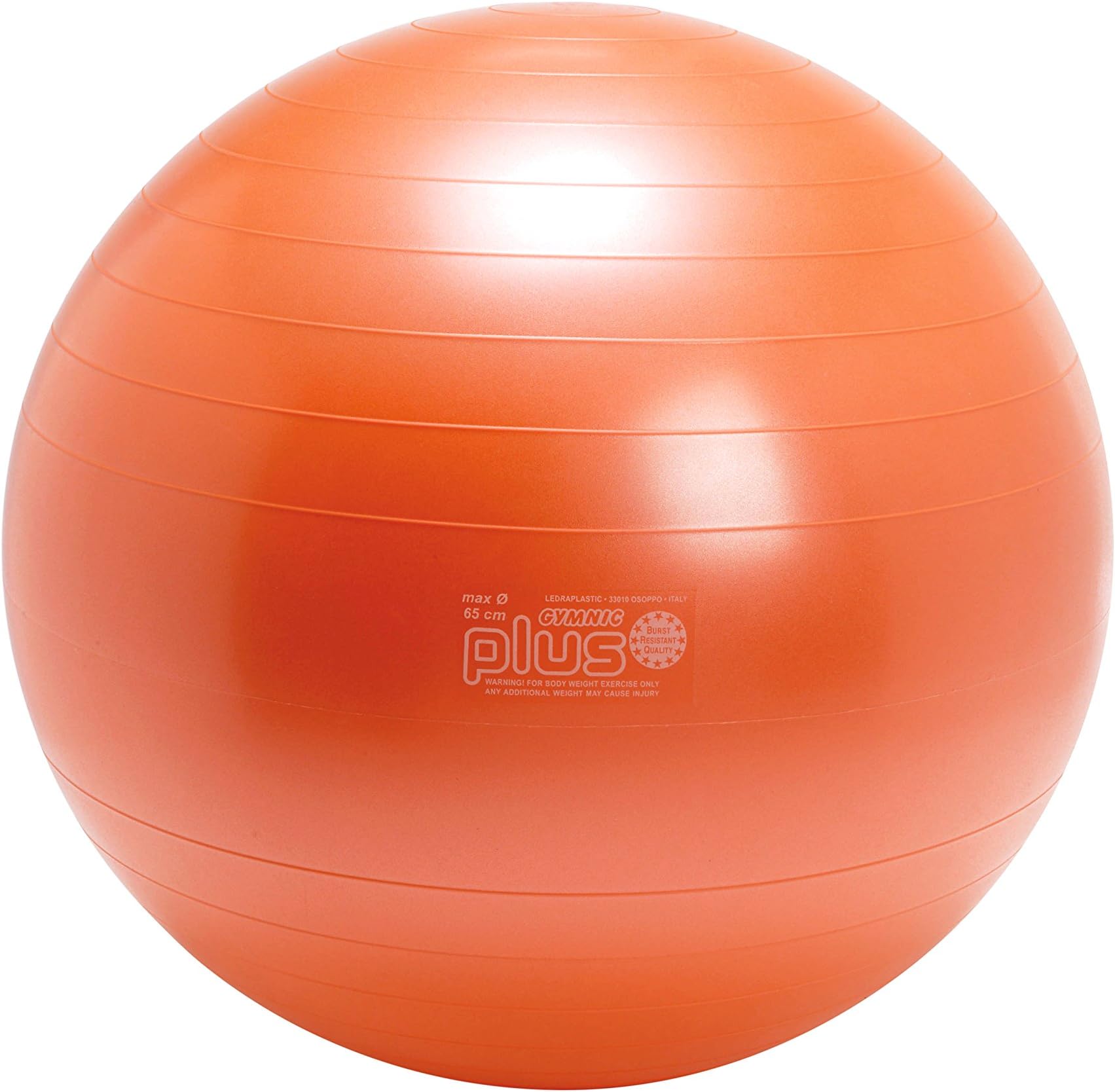 GYMNICPlus 65 Exercise Ball, Orange