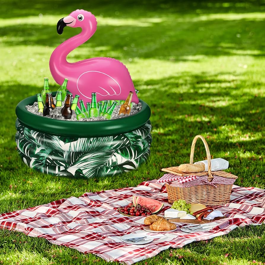Pink Cooler Chuangdi Pcs 50 Inch Inflatable Pink Flamingo Cooler