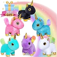 Vista 9 de Naturally KIDS Animales de peluche, regalos para niños y niñas, juego de juguetes de dinosaurio de peluche, 6