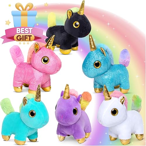 Vista 14 de Naturally KIDS Animales de peluche, regalos para niños y niñas, juego de juguetes de dinosaurio de peluche, 6 Dinosaurio Marrón,Bolsa Dinosaurios