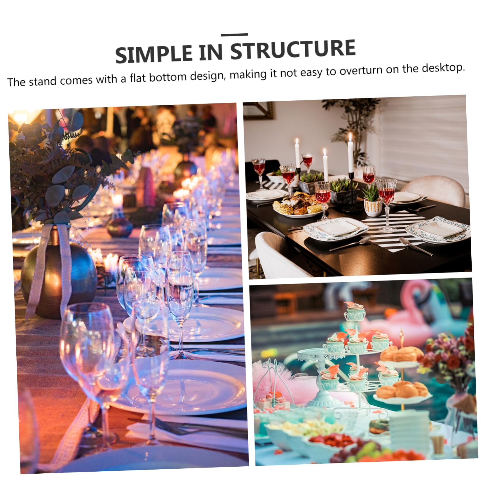 BCOATH Card Display Stand Adjustable 2pcs Acrylic Desktop Card Supports Sign Base Desktop Sign Holding Support Simple Design