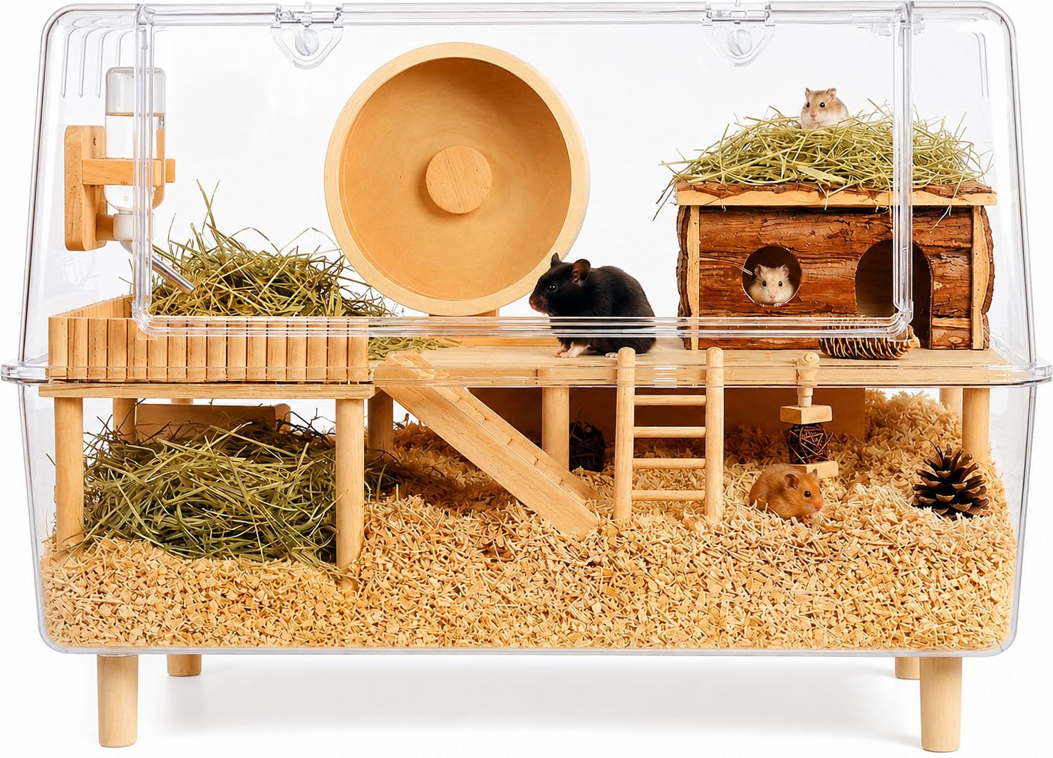 Amazon.co.jp: Youabubu ハムスターケージ 特大 アクリル 75cm ハイ