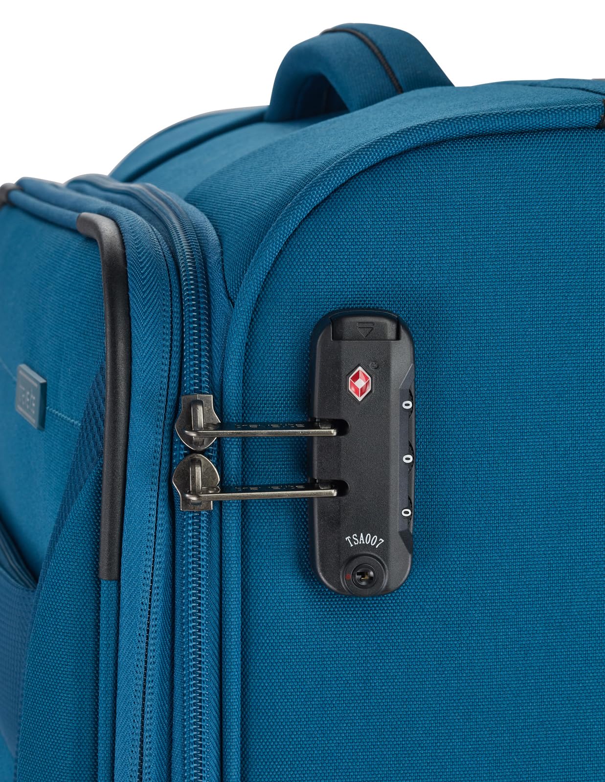 Travelite Walizka na kółkach + walizka Chios 4 w Trolley M, Petrol, Einheitsgröße, Miękki wózek na kółkach z 4 kółkami