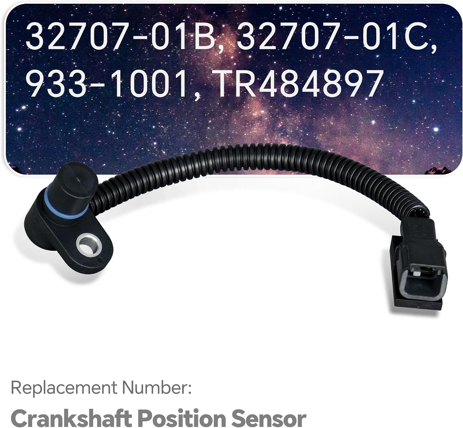 32707-01C Crank Crankshaft Position Sensor CPS Compatible with Harley-Davidson Touring/Sportster/Softail/Dyna/Breakout/CVO/Night Train/Fatboy/Iron 883/Road King Replace 32707-01B 933-1001