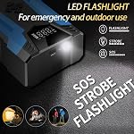 Démarreur de Voiture 4000A avec Compresseur d'Air, Démarreur Portable (Tous Gaz/8.0L Diesel), Pack de Démarrage de Batterie 12V avec gonfleur de pneus, Boîte de Démarrage de Voiture avec Lumière LED, Tuyau d'Air Intégré