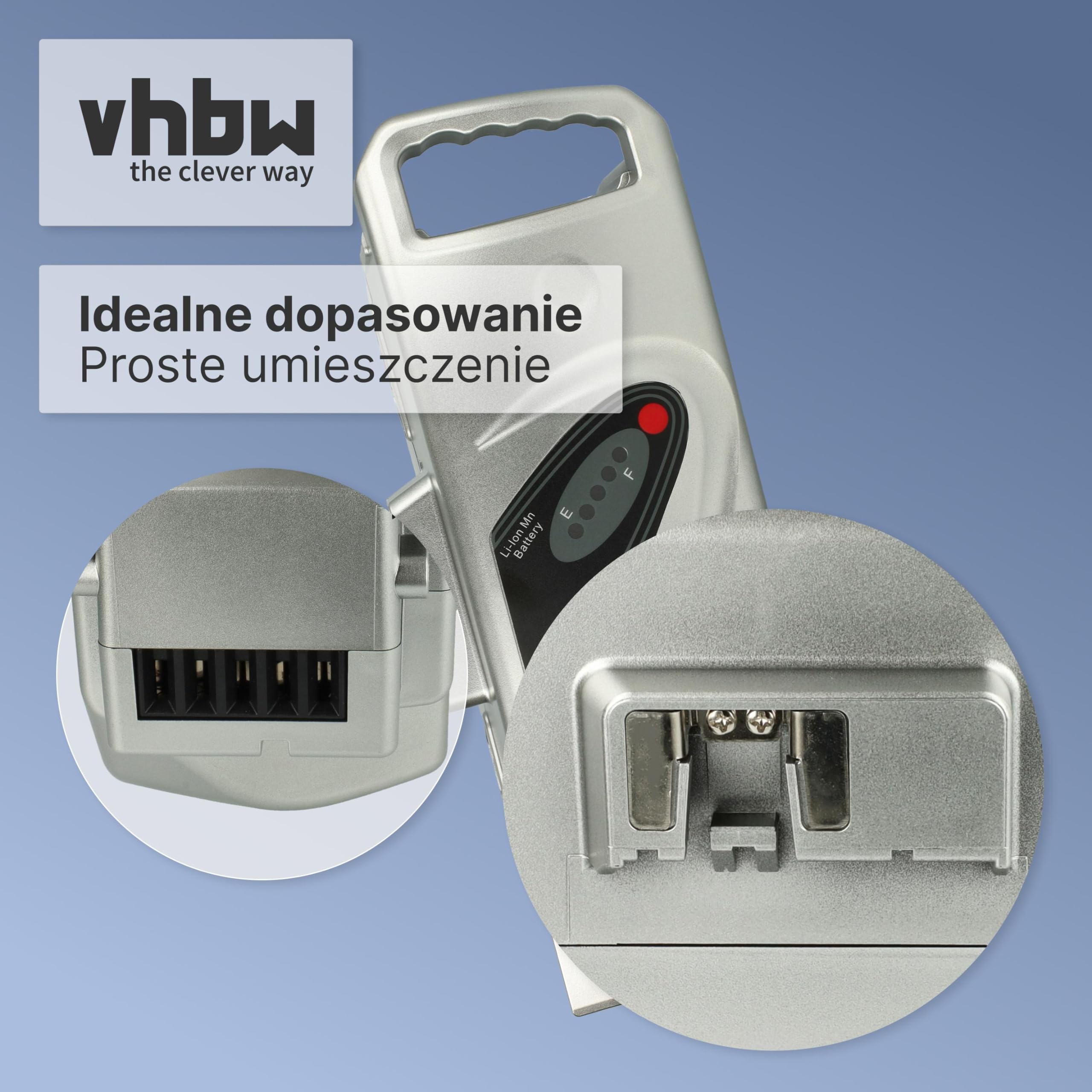 vhbw Akumulator kompatybilny z Panasonic Flyer-C-Serie, seria Flyer-L, seria Flyer E-Bike rower elektryczny (20800 mAh, 25,2 V, litowo-jonowy)
