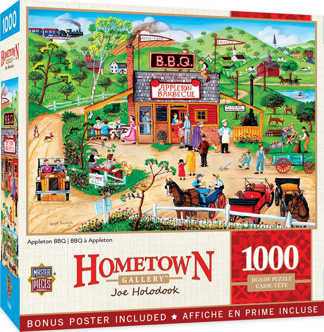 MasterPieces - 1000 Piece Jigsaw Puzzle, Appleton BBQ, Fun for Adults, Family, Kids, 19.25" x 26.75"