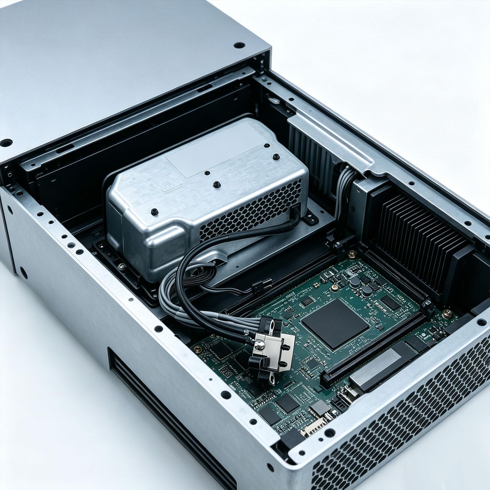 Modulo sostitutivo uscita 12 V, alimentazione console interna modello 1920, alloggiamento in metallo argentato, componente riparazione per problemi avvio Modulo alimentazione interno in della