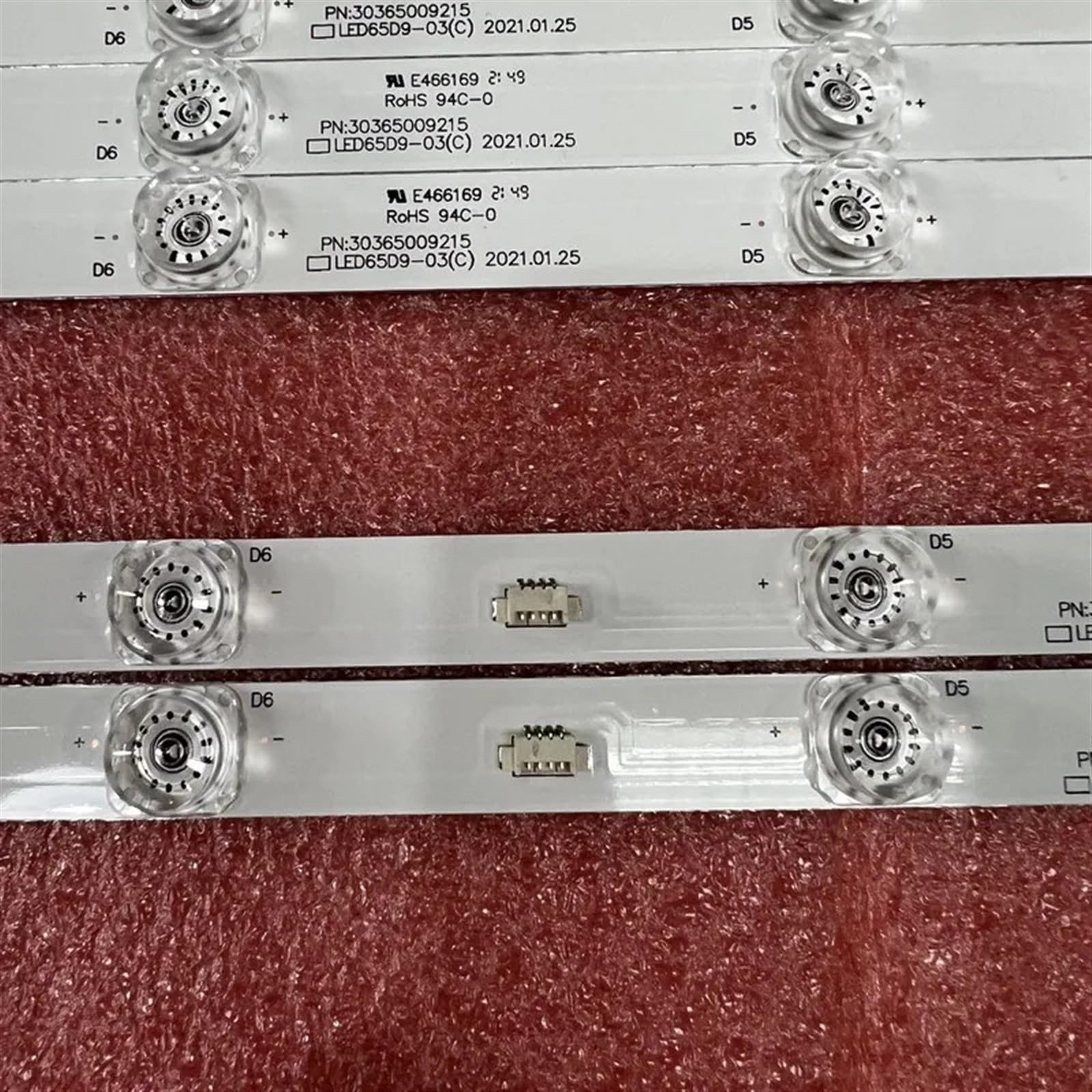 Kit Striscia di retroilluminazione a LED(16) Compatibile for TV 65 LS65AL88A71 LS65AL88A72 LSC650FN05-W LED65D09-ZC14AG-01 30365009207 LED65D09-03 04