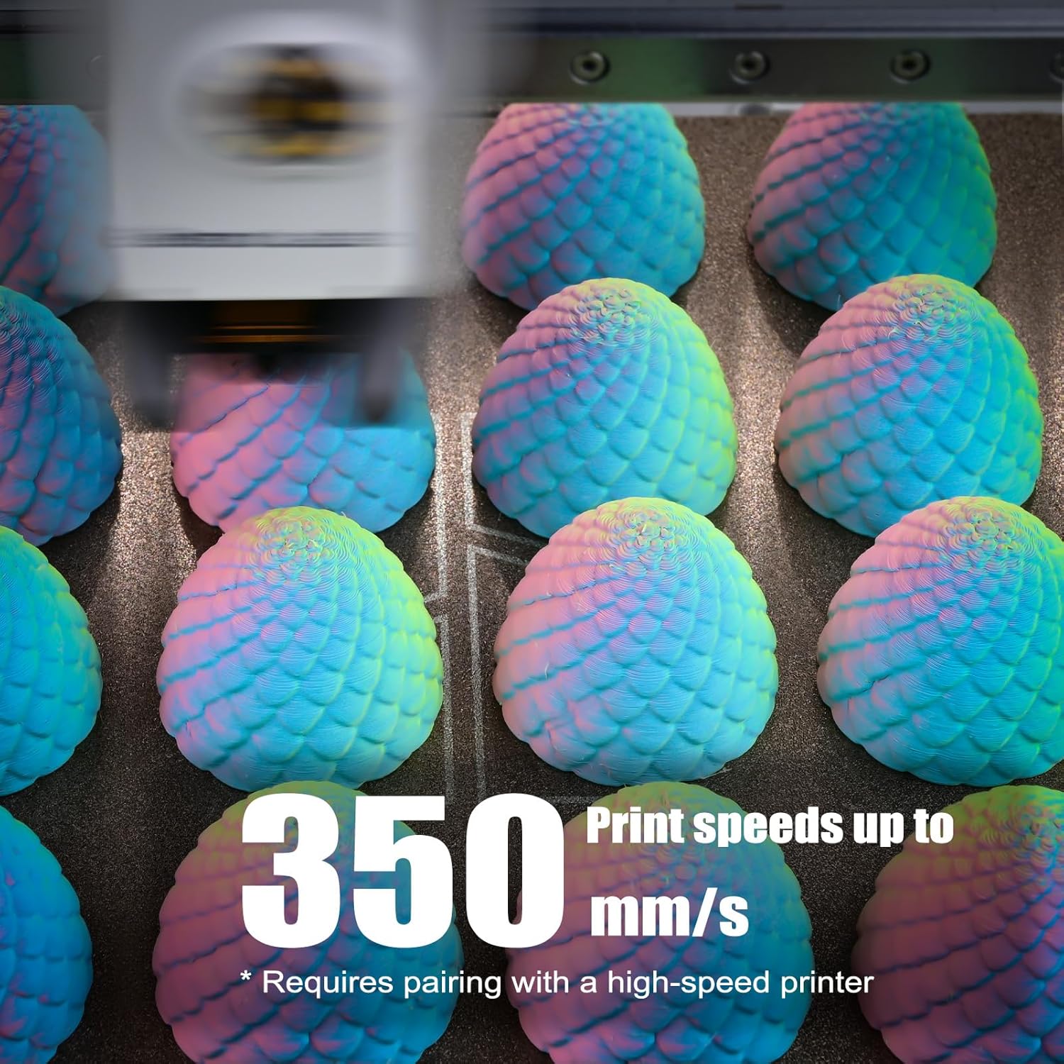 OVV3D PLA Filament 1.75mm, Matte PLA Tri-Color Rainbow PLA Filament 3D Printer Filament, Macaron 3D Printing Filament Pink Yellow Blue