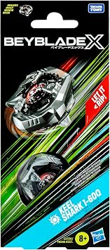 Beyblade X Keel Shark 1-60Q Booster Pack Set with Attack Type Top; Authentic Takara Tomy Battle Top Game/Toy for Boys and Girls 8+