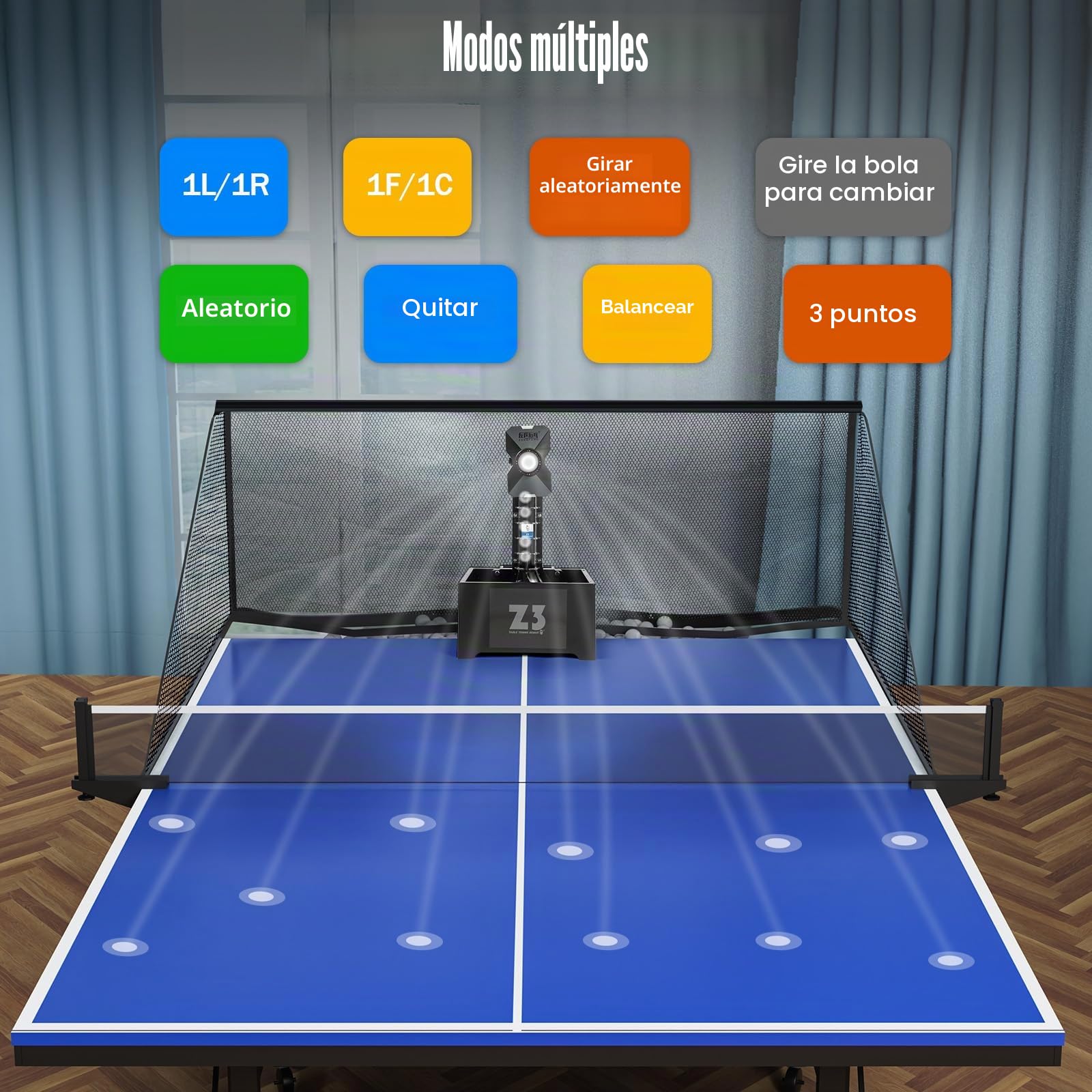 Robot de ping y pong para entrenamiento automático de tenis de mesa máquina