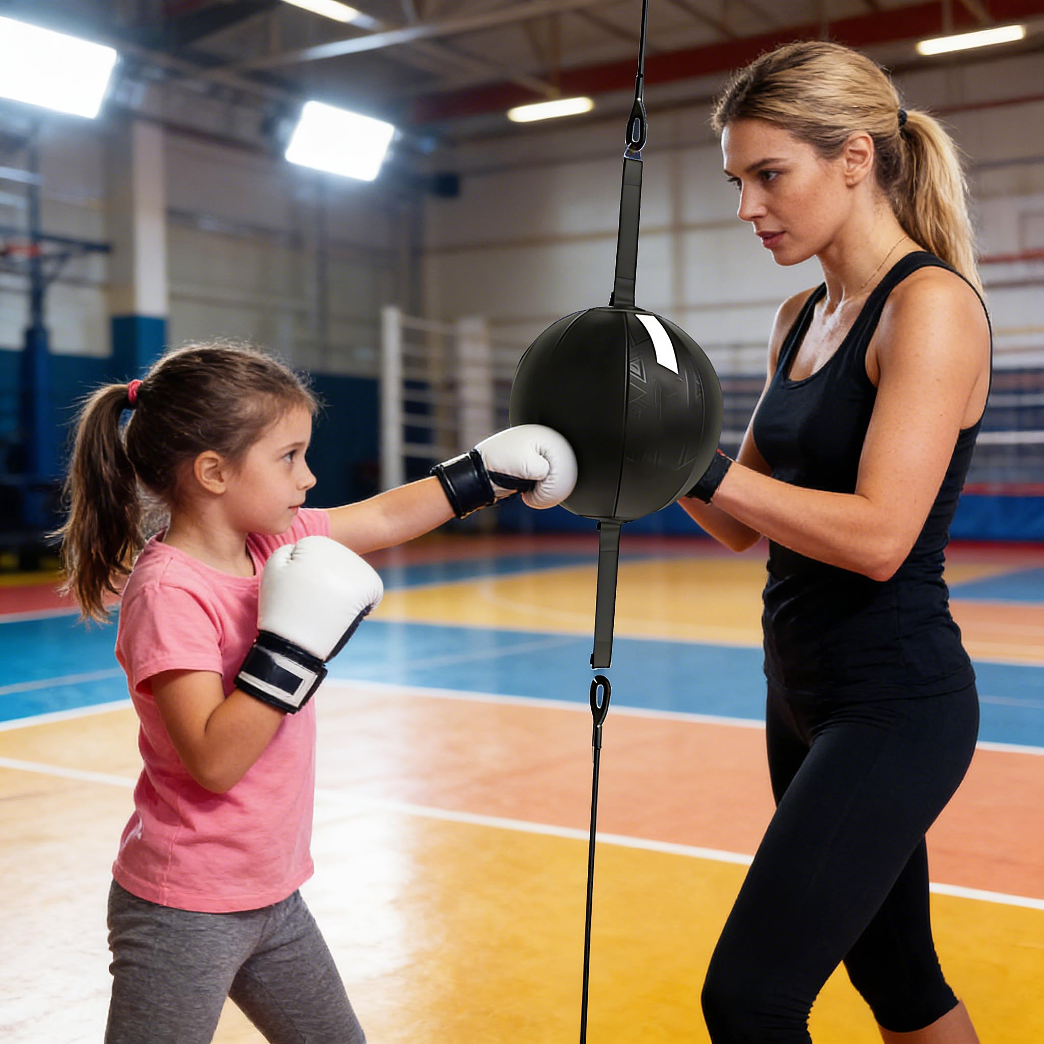 Bola De Velocidad Colgante, Equipado Con Cuerda De Amortiguación De Alta Elasticidad, Balón De Boxeo, Bola De Velocidad De Boxeo, Conjunto De Entrenamiento, Juego De Pelota De Doble Extremo