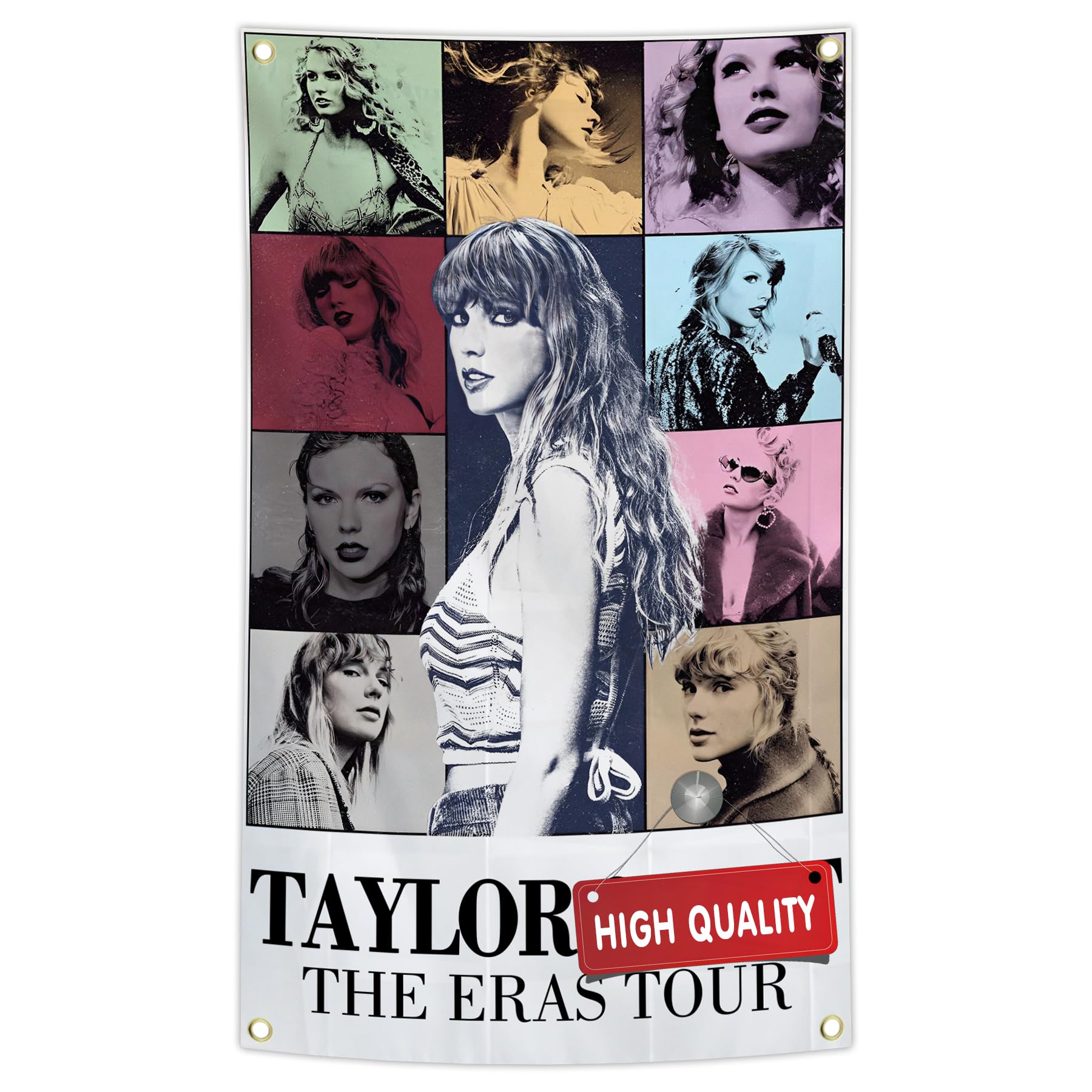 3X5FT Music Singer Taylor Album Tapestry For Home College Dorm Party Bedroom Living Room Tapestry Decor With 4 Brass Grommets (3x5)