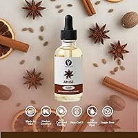 Vista 5 de Dolce Flav Extracto de anís estrellado – 2 onzas de Kosher soluble en aceite, sin azúcar, saborizante concentrado de anís de regaliz para hornear
