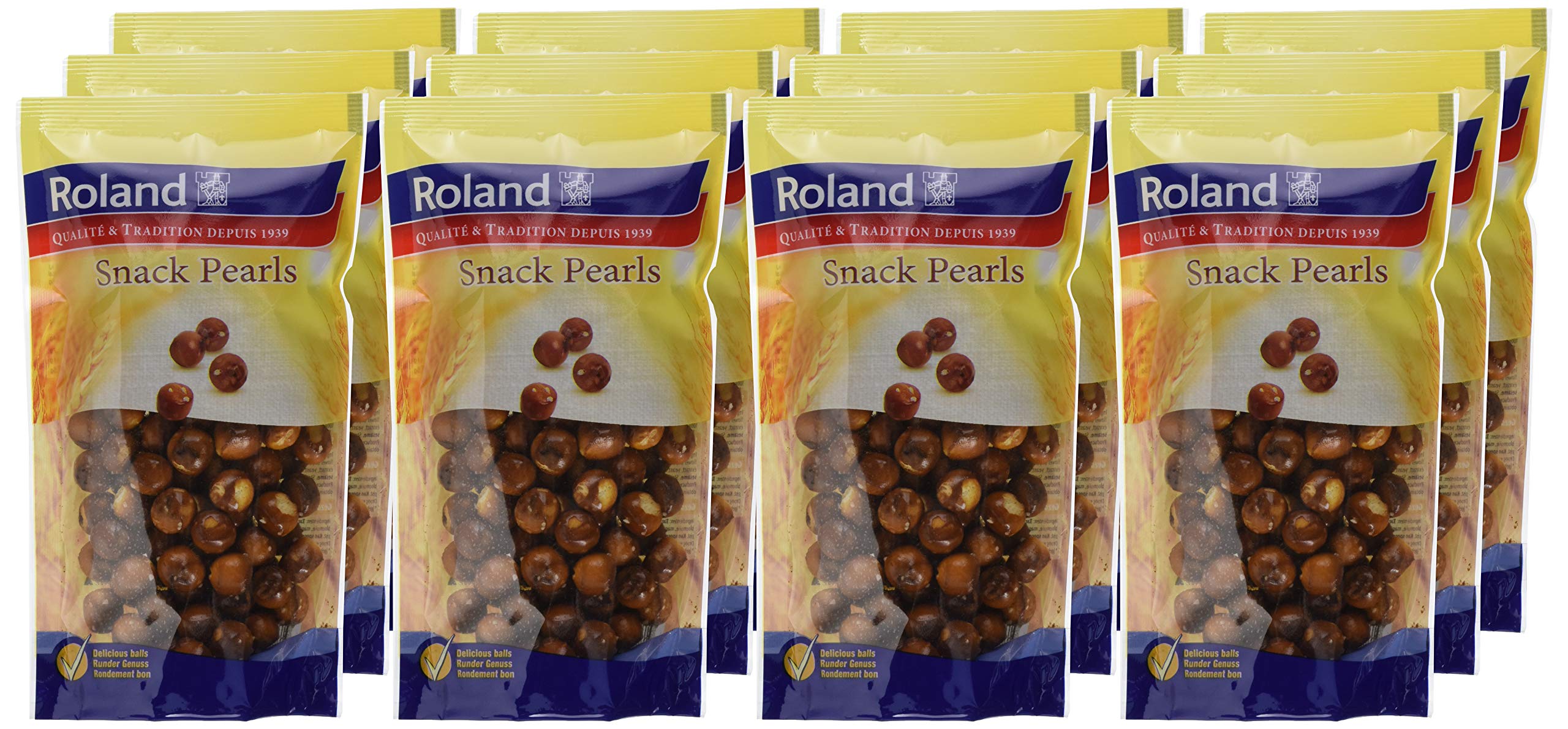 Roland Snack Pearls gesalzen 100 g, 12er Pack (12 x 100 g)