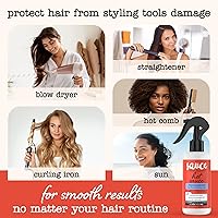 Vista 3 de SAUCE BEAUTY Spray protector térmico para el cabello (8 onzas líquidas) Spray protector térmico para salsa picante con aceite de argán, aloe