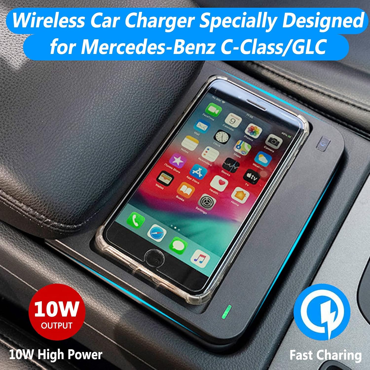 inbekea new wireless car chargerfor a udi q5sq5 2020 2019 2018 201710w fast wireless phone charging padcenter console wireless charger forand any