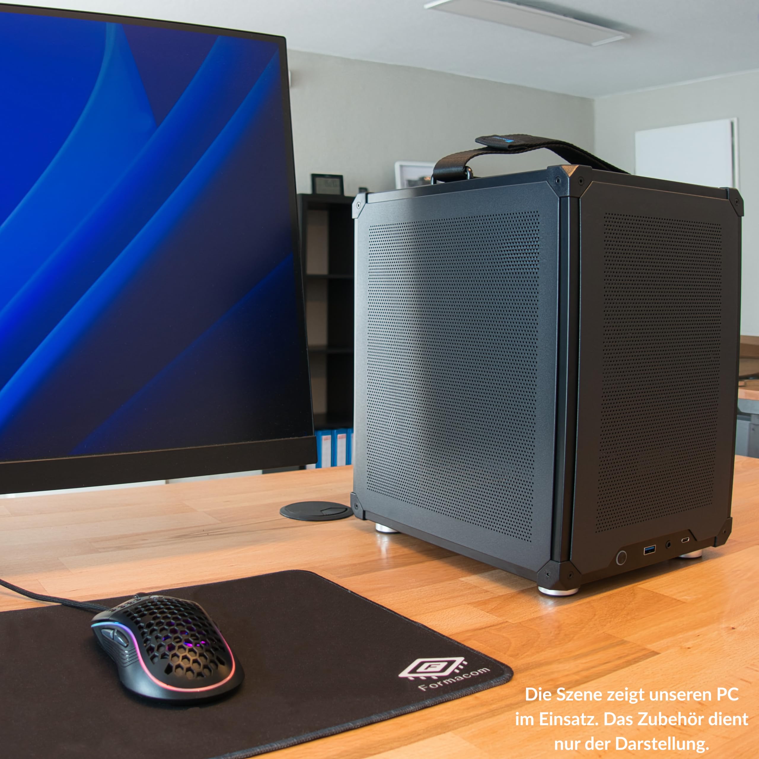 Mini-PC Intel Core Ultra 9 285 (24 Kerne bis 5,6 GHz Turbotakt) 96GB DDR5-6400MHz 4TB M.2 SSD (7000MB/s lesen) Grafik RTX 5070 12GB GDDR7 VRAM Windows 11 Pro WiFi WLAN und Bluetooth