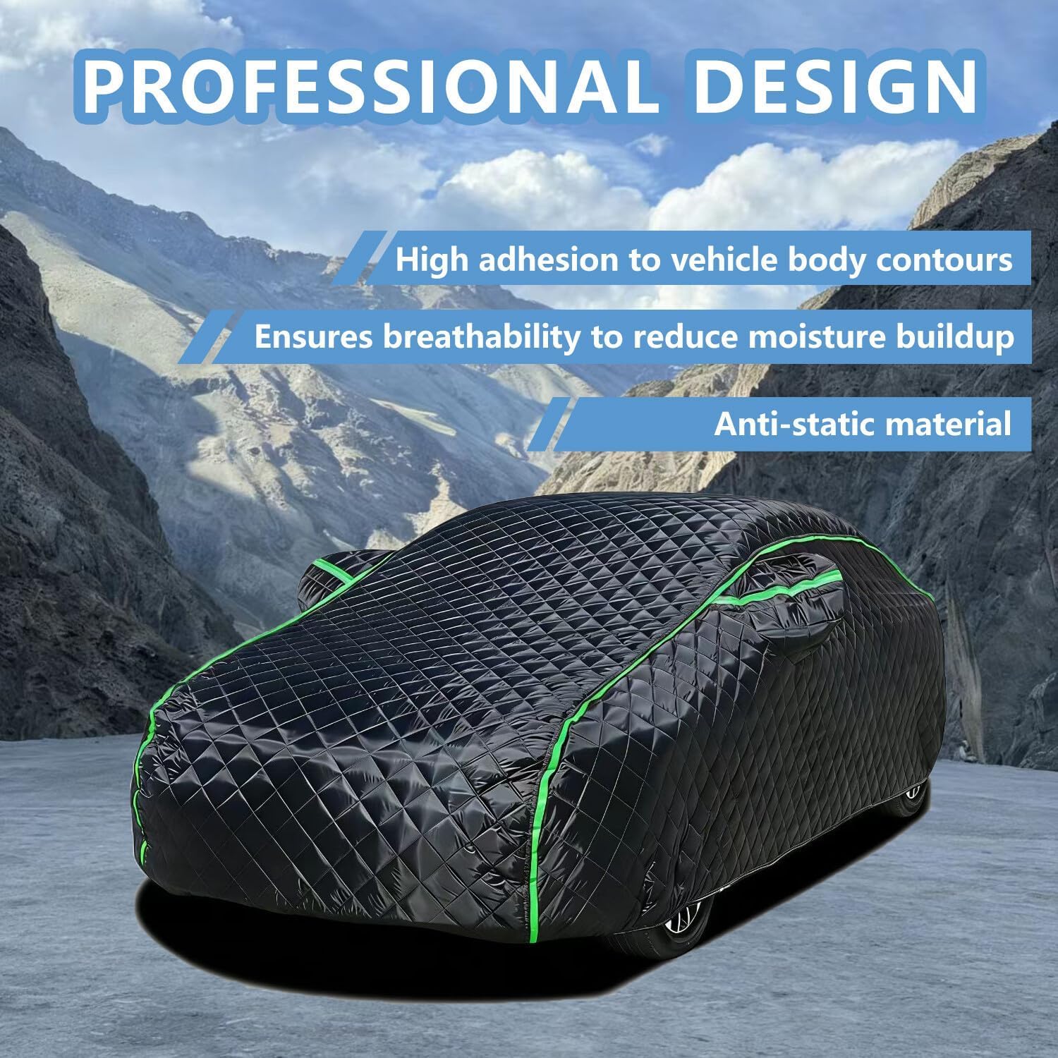 Funda Coche Exterior para BMW X3 G01 (2018), Funda Coche Antigranizo, Cubierta Protectora de Granizo, Resistente A La Nieve, A Los Rayos UV y A Las Heladas zw0313