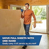 Vista 3 de Kreg Portapaneles - Fácil de transportar tableros de madera contrachapada y paneles grandes - Agarre ergonómico - Herramientas y accesorios