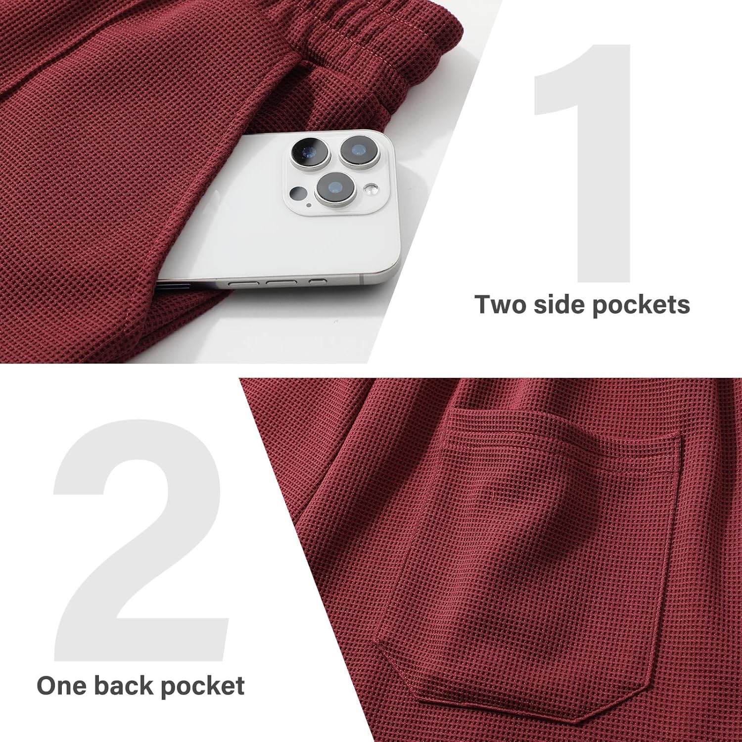 Mens Casual Shorts Elastic Waist Drawstring Lightweight Shorts Stretch Summer Beach Shorts for Men with Pockets - Image 4