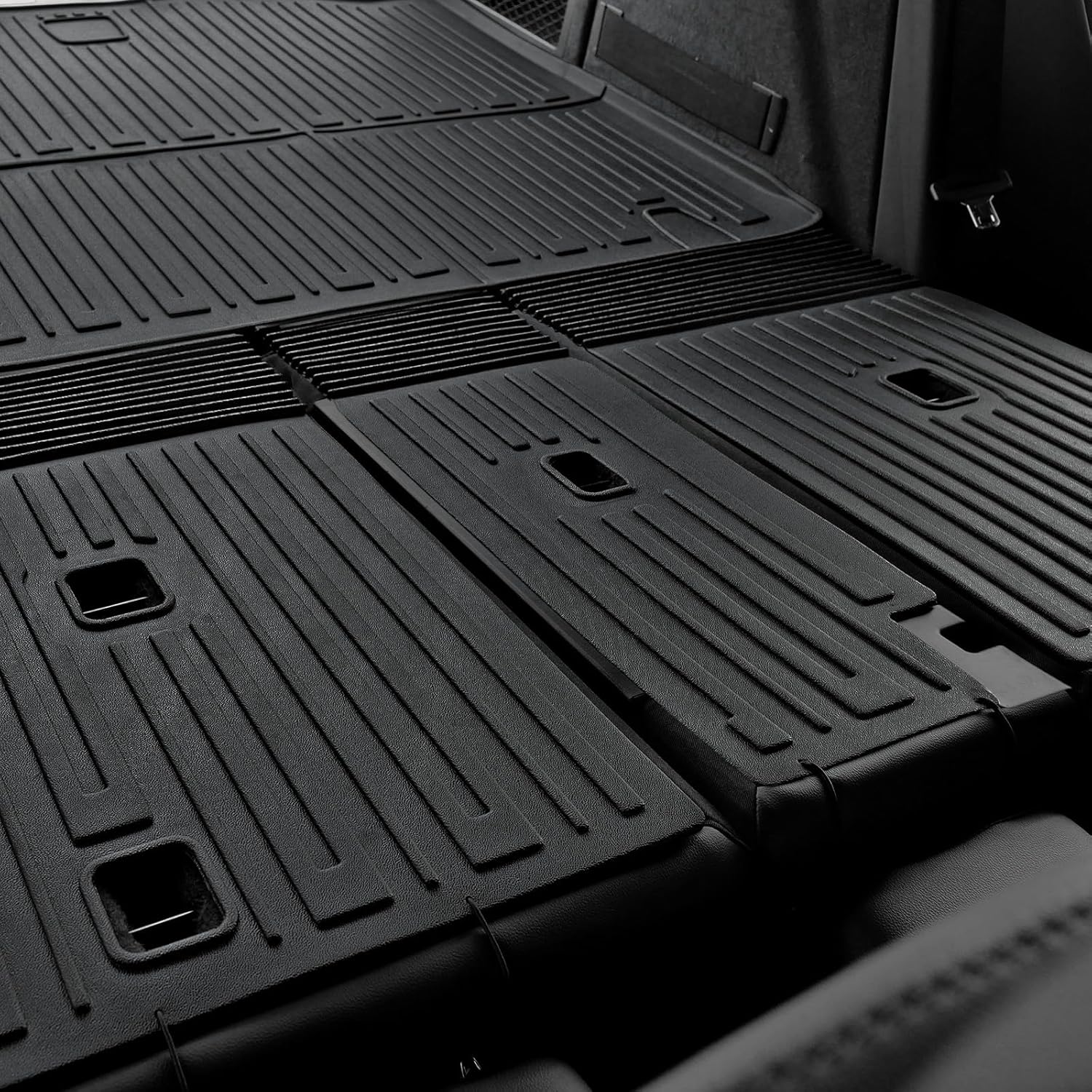 cargo mat with backrest mats for 2018-2024 bmw x3, all-weather tpe cargo liner trunk mat seat back covers for bmw x3 accessories (not fit x3 30e)