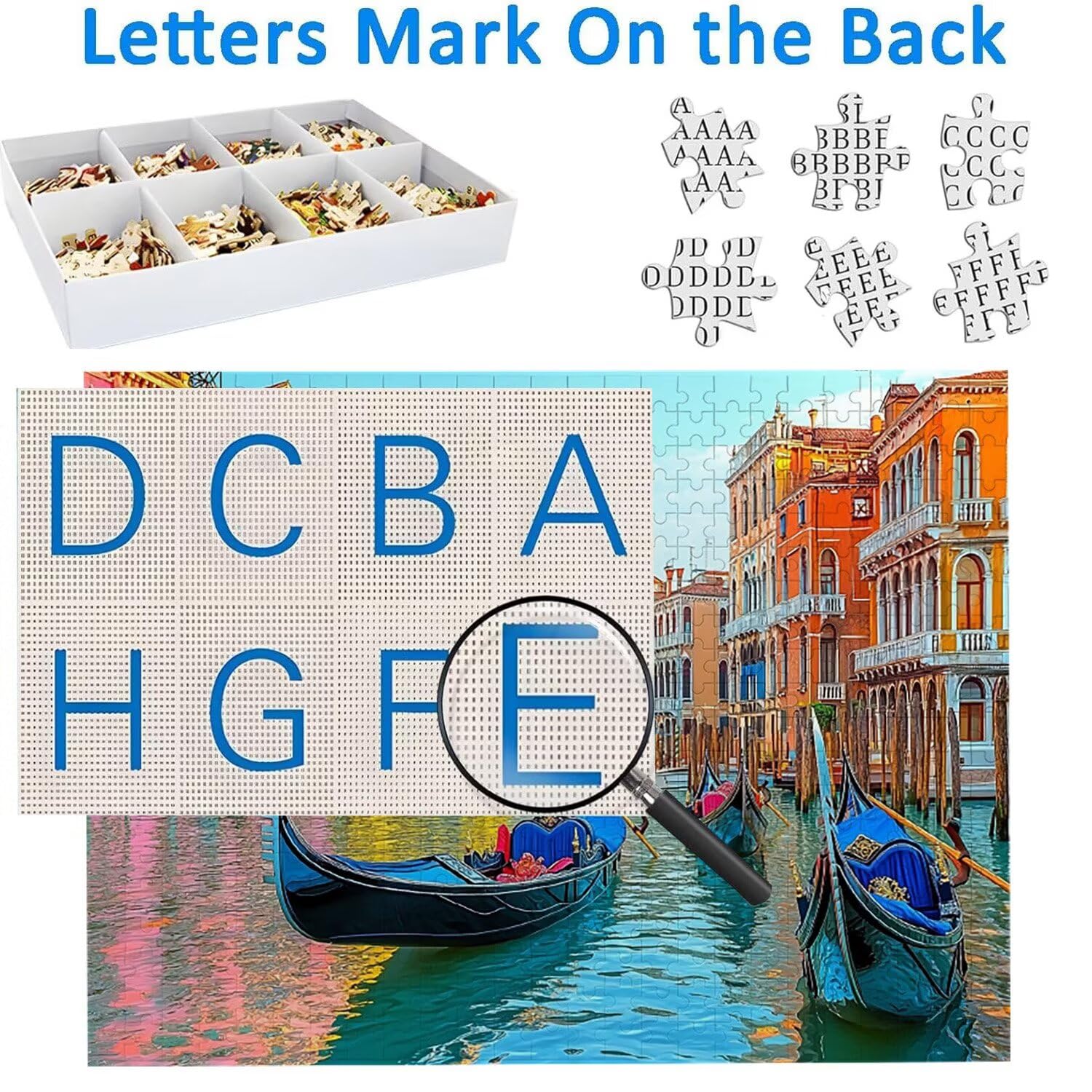 1500 Pezzi di Puzzle, Città dell'acqua di Venezia1500 Pezzi di Puzzle per Adulti, Regalo di Anniversario e Natale, Decorazione Della Casa, Prevenzione Della Degenerazione Cerebrale Negli Anziani v825