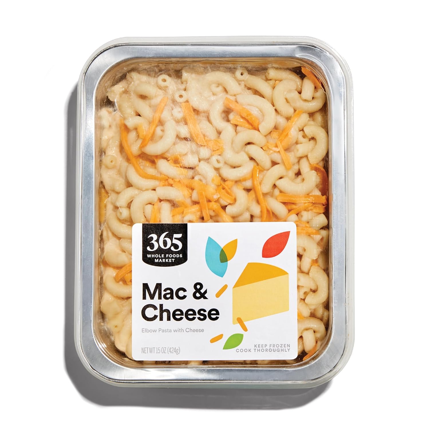 365 by Whole Foods Market Macaroni & Cheese 15oz - Clean Ingredients Frozen Comfort Food No Additives