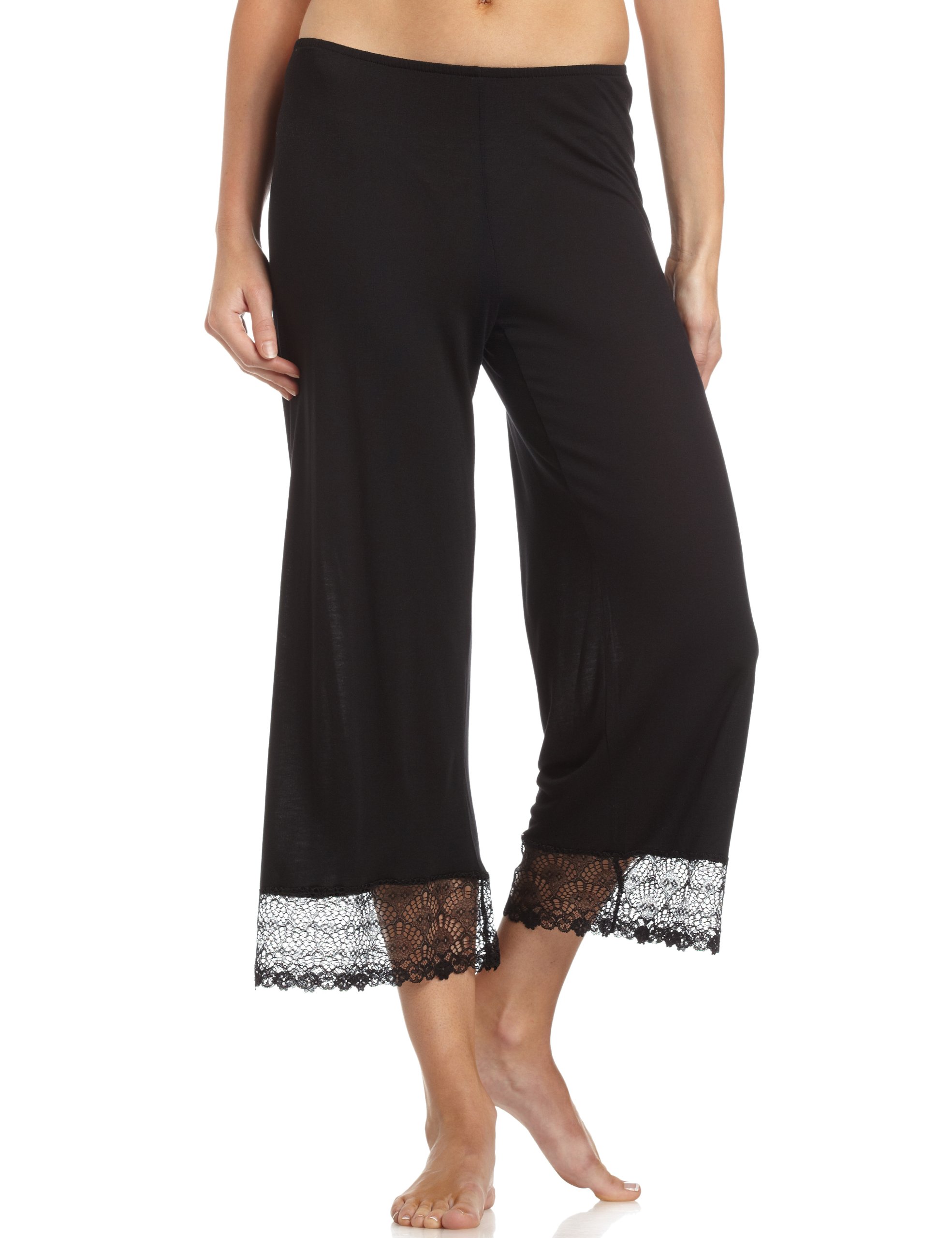 Only Hearts Womens Venice Crop Pant with Lace Hem