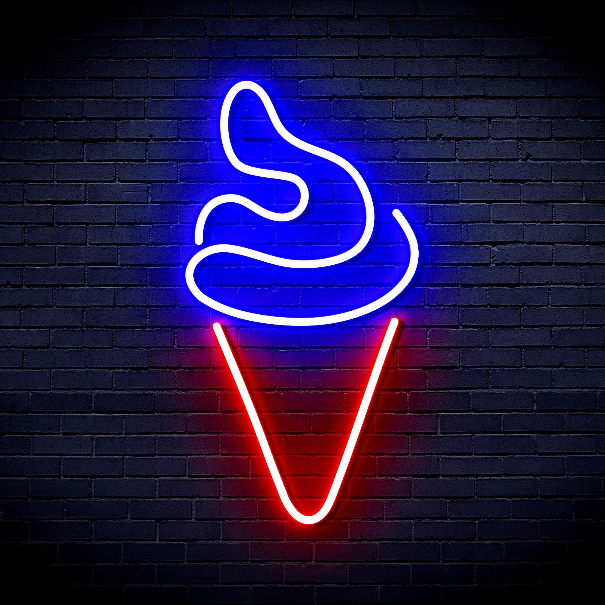 ADVPRO Ice-Cream Flex Silicone LED Neon Sign - Blue & Red - st16s43-fnu0039-br