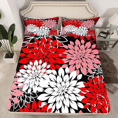 Miniatura 28 de Sábanas bajeras de violín 3D tamaño matrimonial, juegos de ropa de cama de 3 piezas para niños, niñas, niños, adolescentes, decoración de marrón