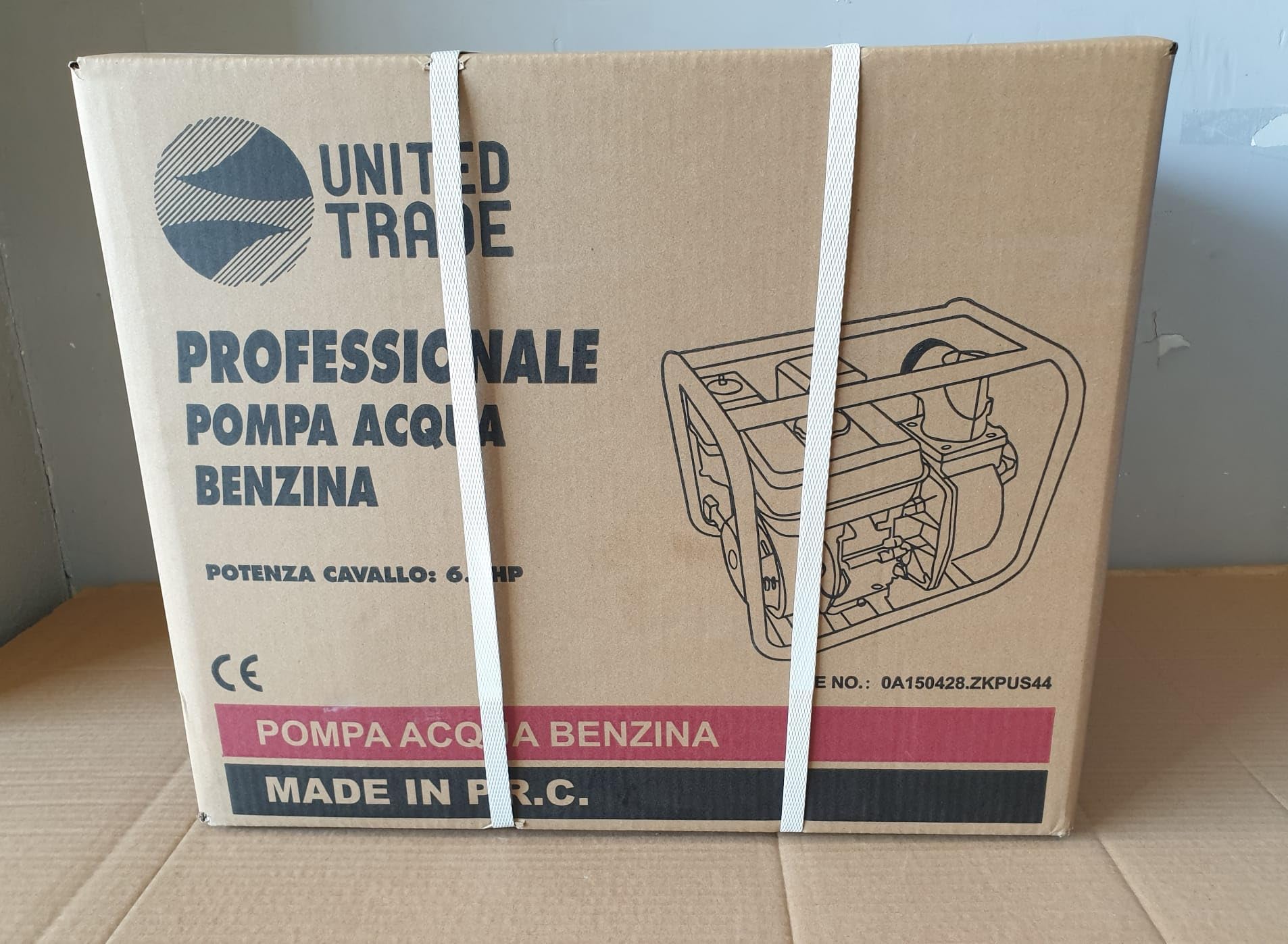 Motopompa a scoppio autoadescante 6.5hp 4 tempi Omaggio coppia raccordi 2"