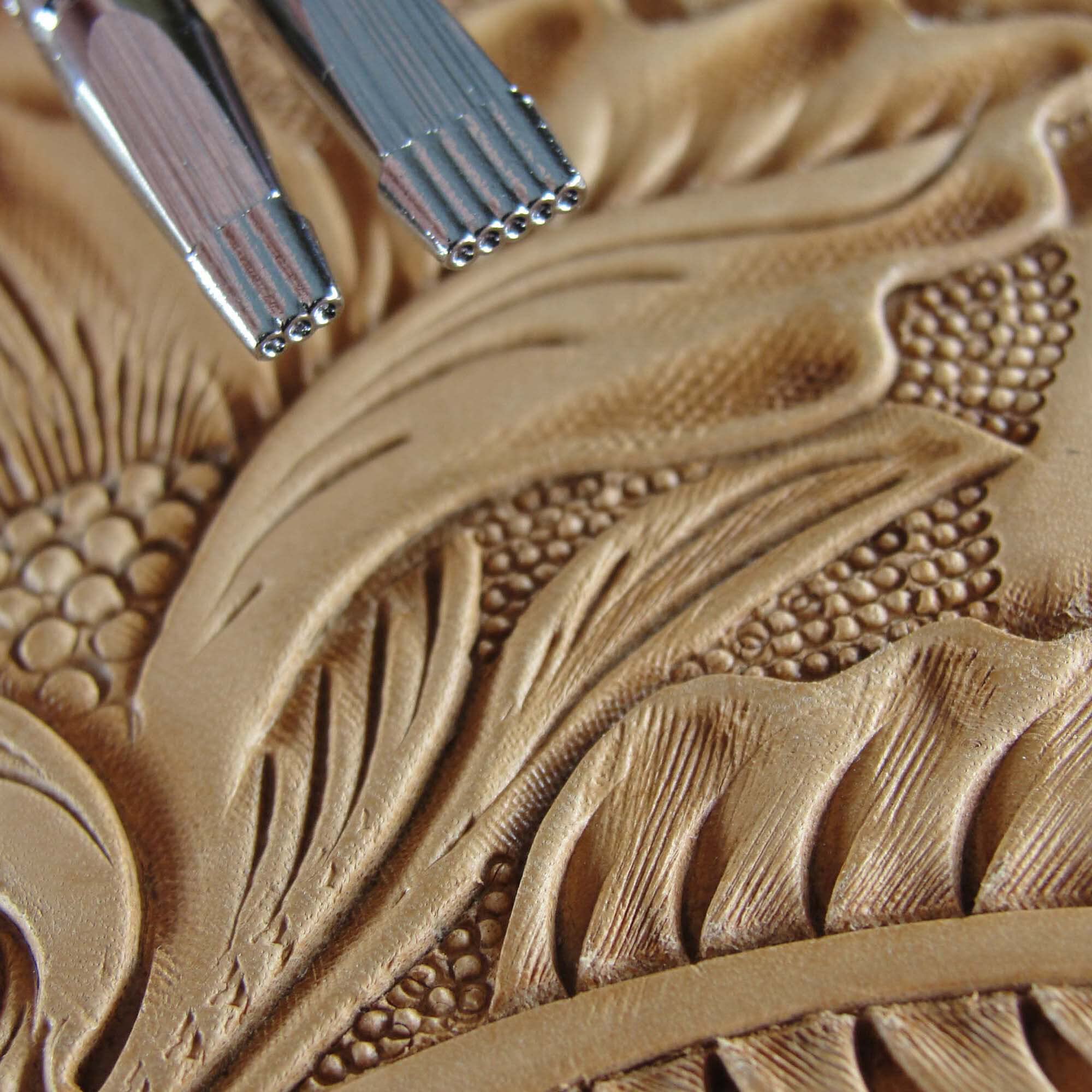 Japanese Leather Stamping Tools - A101 Bar Grounder Set Of 2 For Professional Leather Carving
