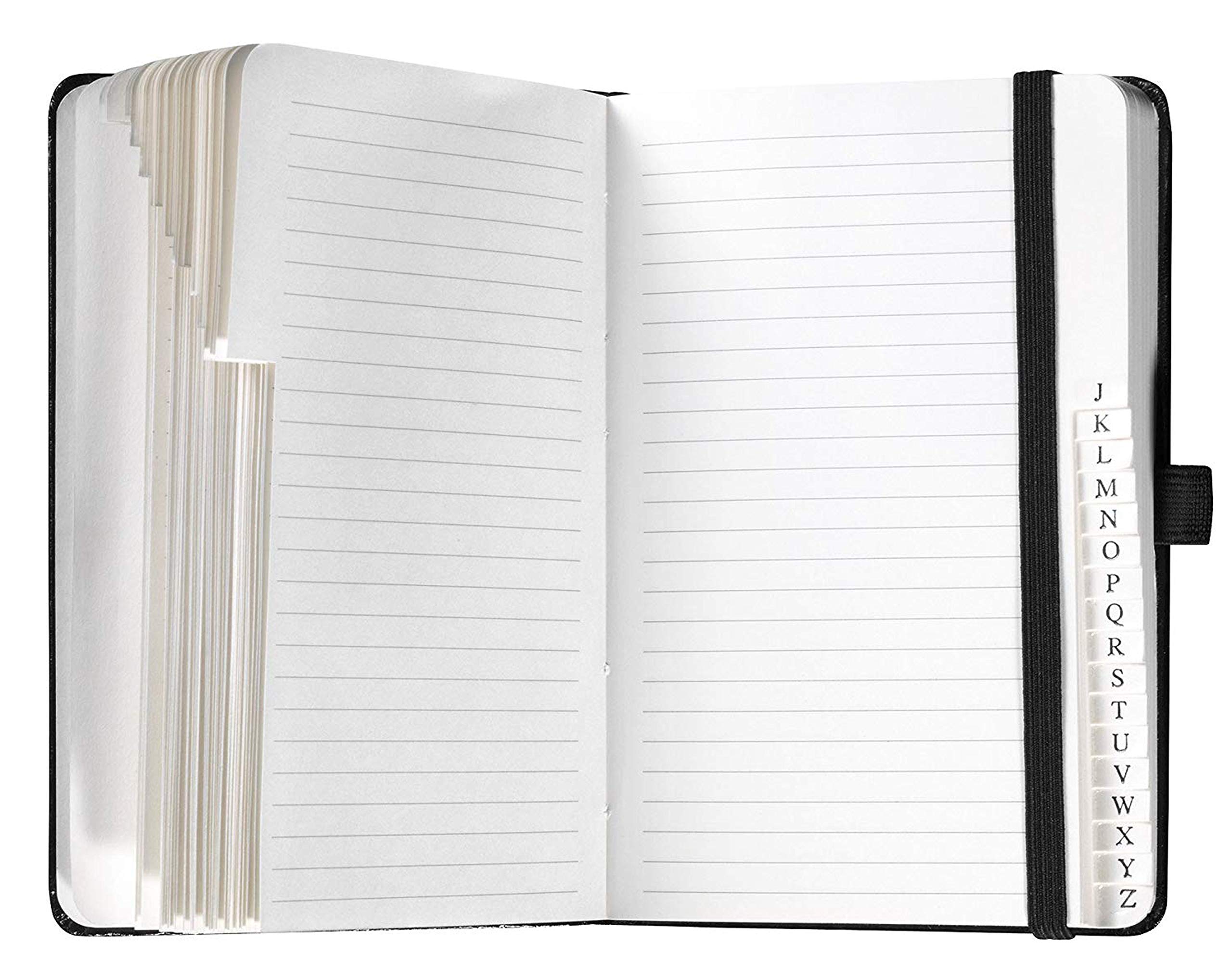 Herlitz Adressbuch A6 Classic 240 Seiten 26-tlg. mit Register und Gummizug (A6, Adressbuch, 2)