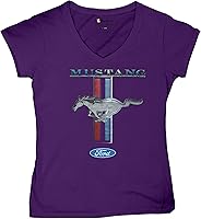 Vista 11 de Ford Mustang Classic - Camiseta con cuello en V para mujer GT Cobra Boss 302 Mach 1