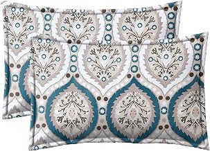 Amazon Brand - Umi Super Soft Brushed Microfiber Cotton Pillow Covers, 2 Piece Pillow Covers(Not Pillow),Flange on Edges Pillow Covers 17X27(inches) 43X68(CM)
